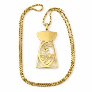 Gold Guam Pendant Necklace